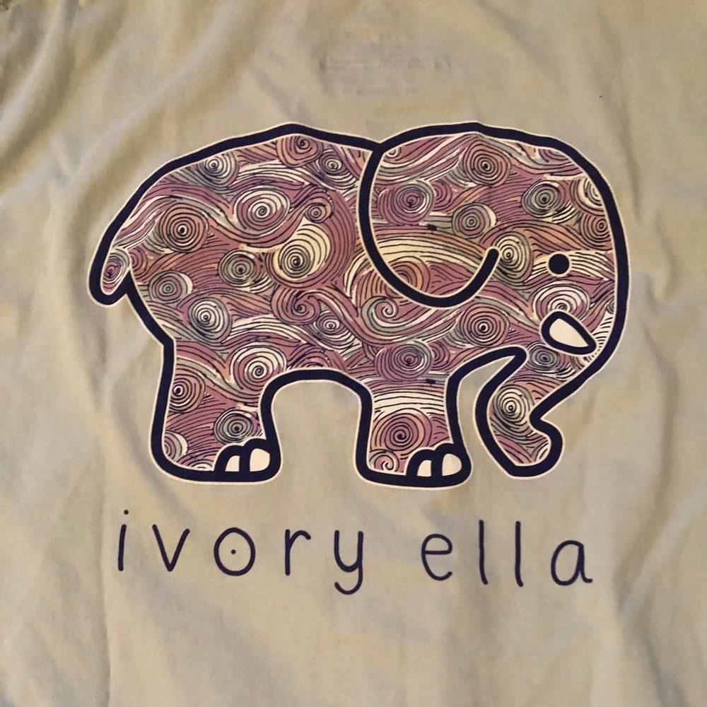 Baby Blue Long Sleeve Ivory Ella T-Shirt